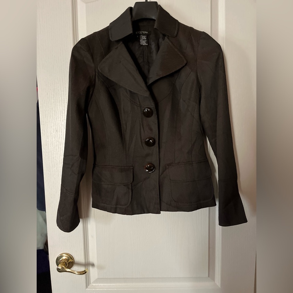 Etcetera Brown Jacket size 2